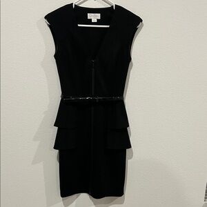 Jessica Simpson Black Ruffle Mini Dress